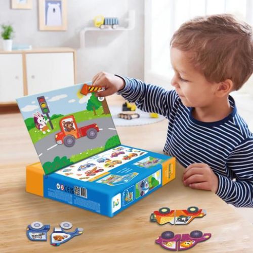 cumpără Puzzle Dodo 200244 Joc magnetic Aventuri pe drum, 1 tablă magnetică, 26 elem. în Chișinău 