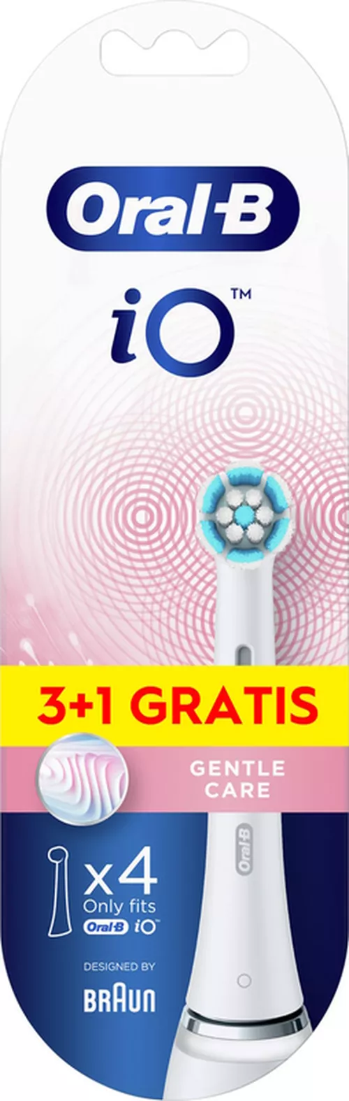 купить Сменная насадка для электрических зубных щеток Oral-B 5993 iO Gentle White 3+1 в Кишинёве 