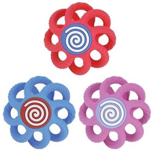 cumpără Iinel dentiție Nuby NV06002 Прорезыватель силиконовый Мяч (3m+) în Chișinău 