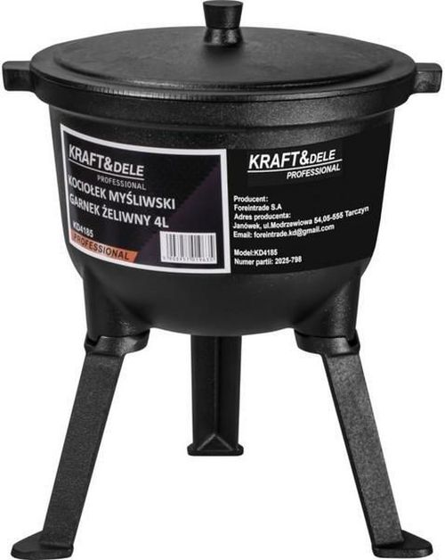 купить Казан Kraft&Dele KD4185 oală din fontă 4L в Кишинёве 