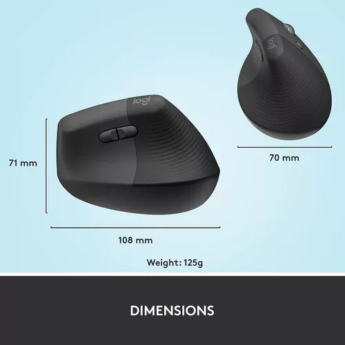 купить Мышь Logitech Lift Vertical Ergonomic, Black в Кишинёве 