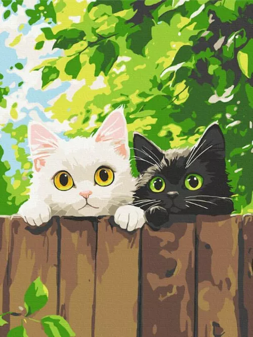 cumpără Tablou pe numere BrushMe KBS0192FC 30x40 сm (fără cutie) Cercetașii pufoși în Chișinău 