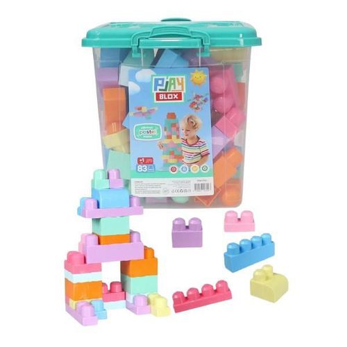 cumpără Set de construcție miscellaneous 2922 Găleată cu blocuri pastel Play Blox, 83 piese în Chișinău 