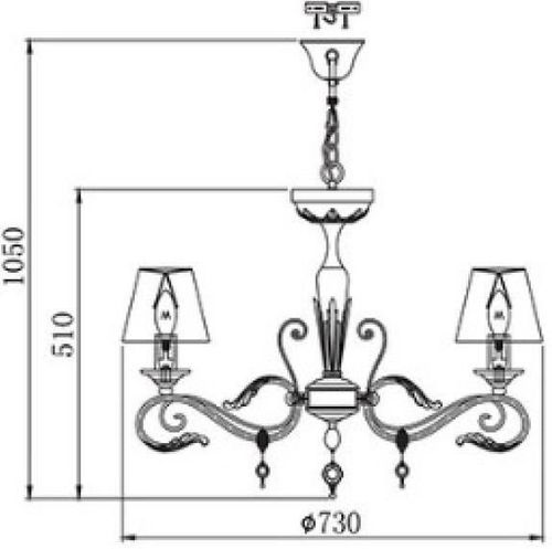купить Освещение для помещений Maytoni Люстра ARM332-05-R в Кишинёве 