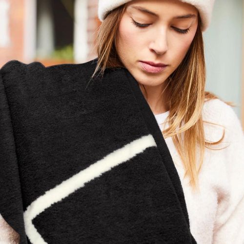 cumpără Textile de casă Ibena 3034/800 Jacquard Decke Nanaimo Black/white în Chișinău 