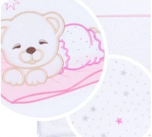 купить Детское постельное белье Klups C-6 H107 Постель Мишка розовая в Кишинёве 