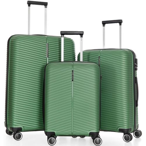 купить Чемодан CCS Комплект 5224 Set Metalic Green в Кишинёве 