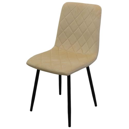 купить Стул Deco Orlando Catifea DC-6002 Beige (HLR-6) + Black legs в Кишинёве 