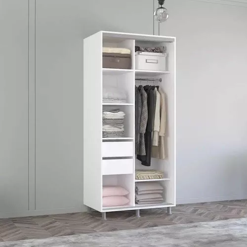 купить Шкаф Mobildor-Lux Арон с вертикальными зеркальными раздвижными дверцами (140x60x230H см) Brilliant White в Кишинёве 