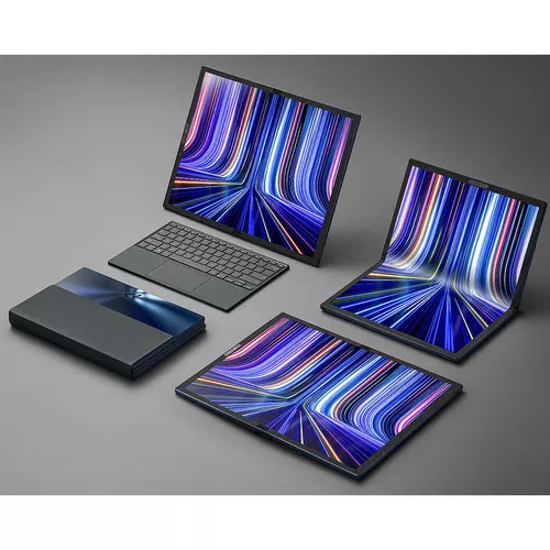 купить Ноутбук ASUS ZenBook 17 Fold OLED UX9702 17.3 Display/Intel i7-1250U 3.5-4.7Ghz/16GB DDR5/SSD 1TB M.2 NVMe G4/Intel Iris Xe Graphics/WiFi 6E 802.11ax/BT5.0/HDMI/HD WebCam/Illum. Keyb./17.3 OLED WQXGA Backlit NanoEdge 350nits (2560x1920)/Win11 UX9702AA-MD007W XMAS в Кишинёве 