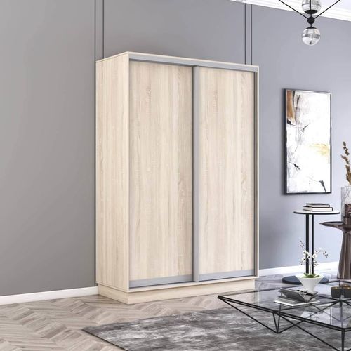 cumpără Dulap Mobildor-Lux Fox uși glisante din PAL (150x60x220H cm) Sonoma în Chișinău 