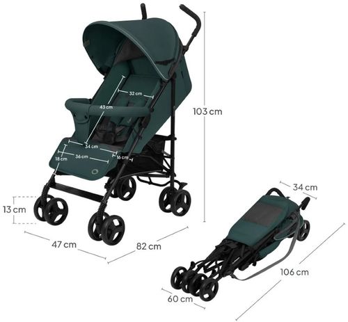 cumpără Сărucior pentru copii Lionelo Elia Green Graphite în Chișinău 