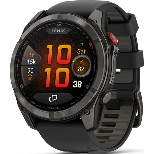 купить Смарт часы Garmin fenix 8 Pro – 51 mm, AMOLED, Sapphire, Carbon Gray DLC Titanium with Black/Pebble Gray Silicone в Кишинёве 