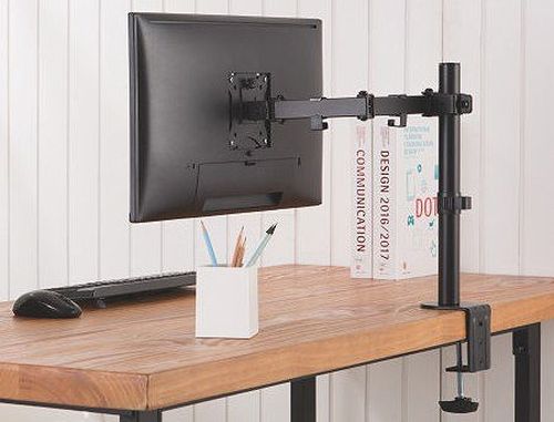 купить Brateck LDT42-C012 Single Monitor Steel Articulating Monitor Arm, for 1 monitor, Clamp-on, 17"-32", +45 в Кишинёве 