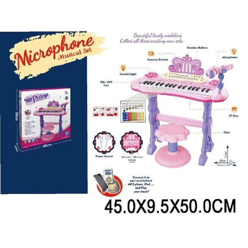 cumpără Jucărie muzicală Richi (33036) Pian pe stativ cu scaunel si microfon în Chișinău 