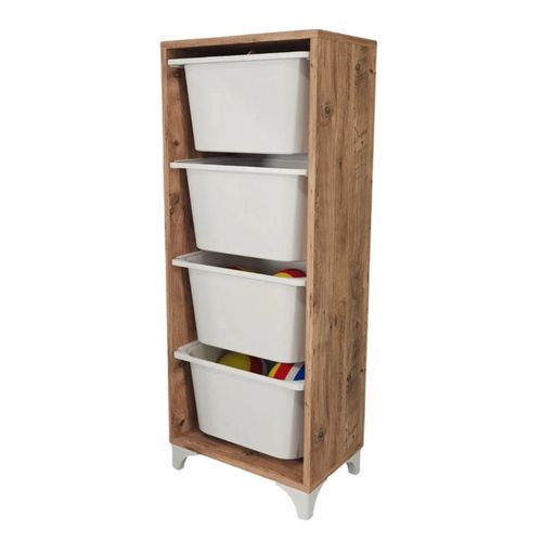 cumpără Etajeră Bofigo Стеллаж для хранения игрушек 12-04-02 Pine/White în Chișinău 