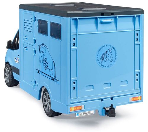 cumpără Mașină Bruder 2674 Sprinter Transportor de animale cu cal, 54306 în Chișinău 