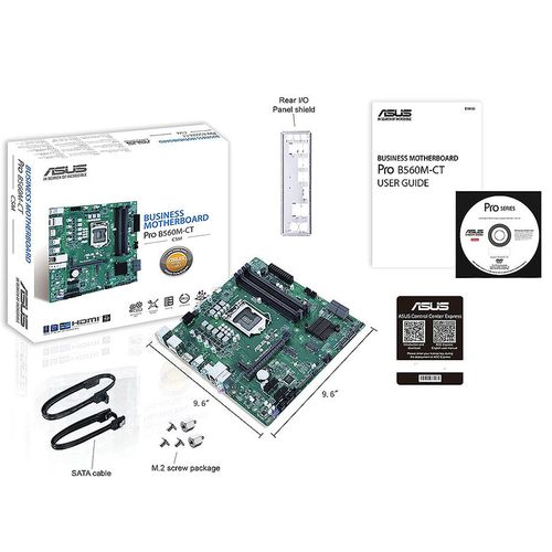 купить Материнская плата ASUS PRO B560M-C/CSM Intel B560, LGA1200, Dual DDR4 4600MHz, PCI-E 4.0/3.0 x16, 2xDisplay Port/HDMI, USB3.2, M.2 PCIe 4.0 x4 Socket, Intel Optane memory ready, SB 8-Ch., GigabitLAN в Кишинёве 