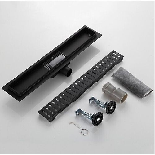 купить Душевой трап Gappo G 88007- 36 Inox 70x800 Negru в Кишинёве 