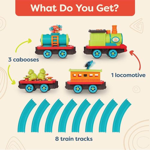 купить Игрушка Battat BX2184Z Setul de tren Critter Express, 57831 в Кишинёве 