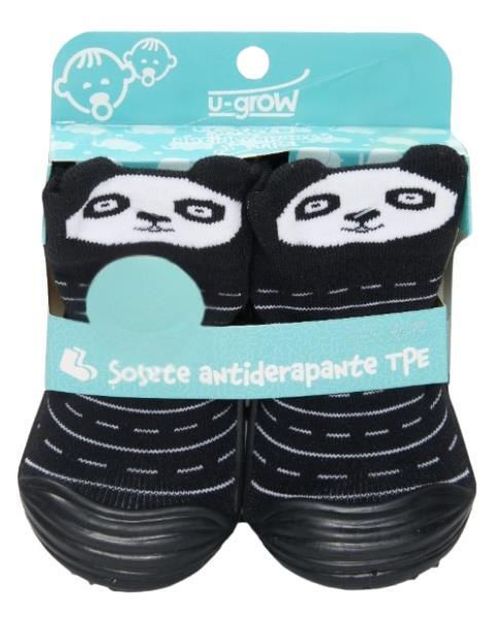 cumpără Haine pentru copii U-Grow USK-3-23 Șosete cu panda antiderapante pentru copii, mărimea 23 în Chișinău 