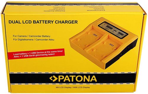 купить Зарядное устройство для фото-видео Patona 7683, Dual LCD USB Charger for Sony NP-FZ100 в Кишинёве 