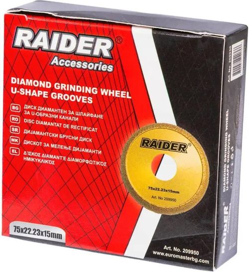 купить Диск шлифовальный Raider 209950 Disc abraziv diamantat (cupa) 75x22,23x15mm в Кишинёве 