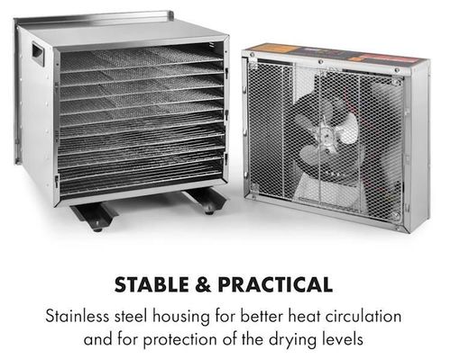 cumpără Aparat de deshidratat alimente Klarstein Fruit Jerky Steel 10 Inox în Chișinău 