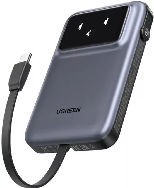 купить Аккумулятор внешний USB (Powerbank) Ugreen 35603B Uno Series 10000mAh, Space Gray в Кишинёве 