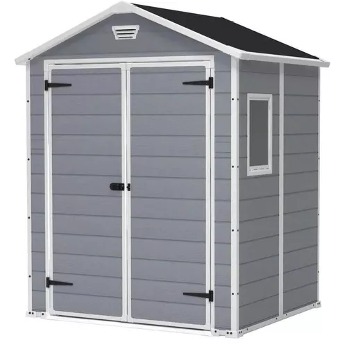 купить Садовый сарай Keter 56115 Casuta de gradina Manor 6x5 DD 185x152x226cm, gri в Кишинёве 