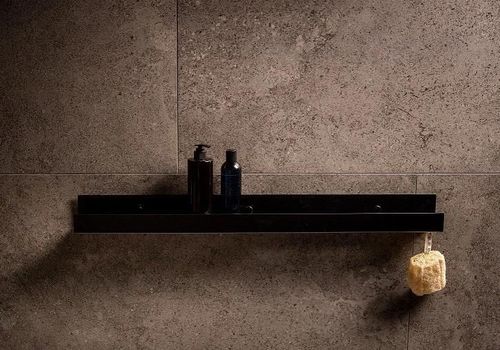 cumpără Raft de baie Luss Polita în forma de U tip A 600mm black în Chișinău 