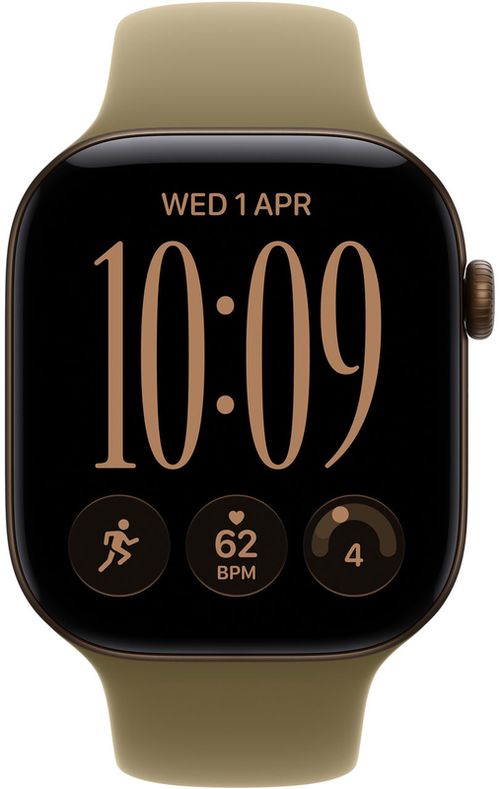 cumpără Ceas inteligent Apple Watch Series 12 GPS 46mm Dark Bronze Aluminium Case with Olive Sport Band S/M MJEQ4 în Chișinău 