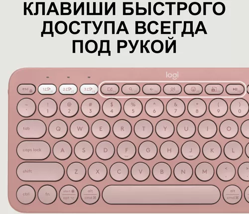 купить Клавиатура + Мышь Logitech Pebble 2 Combo Rose в Кишинёве 