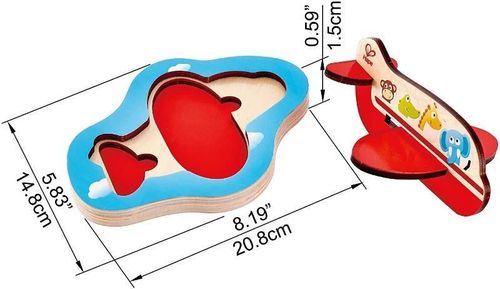 купить Головоломка Hape E1611A 3D AIRPLANE PUZZLE в Кишинёве 