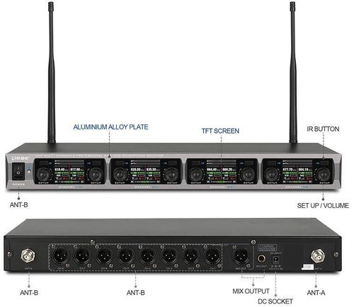 cumpără Microfon RBR BM-7078 8B Sistem Wireless UHF 8 Headset în Chișinău 