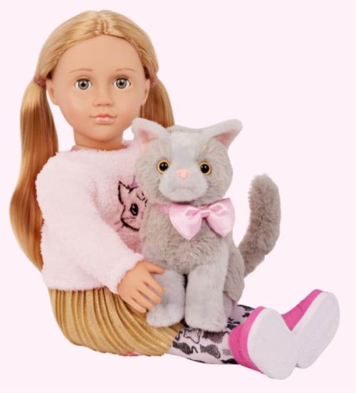 купить Кукла Battat BD31479Z Melena 46 cm cu pisicuta, 57456 в Кишинёве 