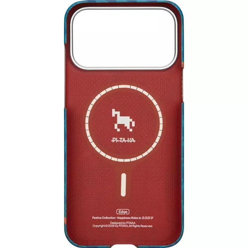 cumpără Husă pentru smartphone Pitaka Iphone 17 Pro Happines Rides Edge (Indigo) (HR1702P) în Chișinău 