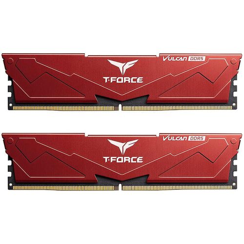 cumpără Memorie operativa 32GB DDR5 Dual-Channel Kit Team T-Force Vulcan Red 32GB (2x16GB) DDR5 (FLRD532G5600HC36BDC01) PC5-44800 5600MHz CL36-36-36, Retail (memorie/память) în Chișinău 