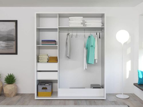 cumpără Dulap Bayro Parma 1800x2250x600 белый, купе în Chișinău 