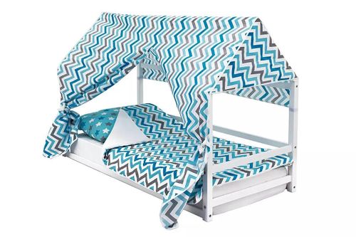 купить Кровать Бельмарко Кровать-домик Монтессори Svogen 70x160 Белый в Кишинёве 