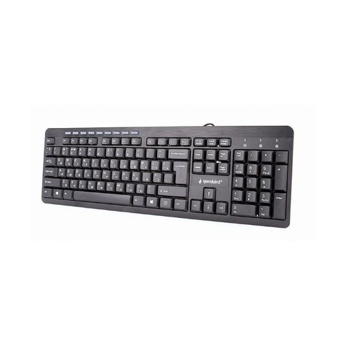купить Клавиатура Gembird KB-UM-106-RU Multimedia keyboard, Silent, 9 hotkeys, USB, Black, EN/RU в Кишинёве 