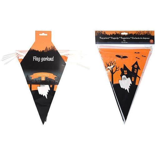 cumpără Ghirlandă Promstore 53759 Ghirlanda Halloween Fanioane, 12buc, hartie în Chișinău 