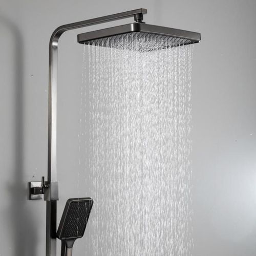 cumpără Panou de duș Frap F 2490-9 cu bara dus Alama Grafit în Chișinău 