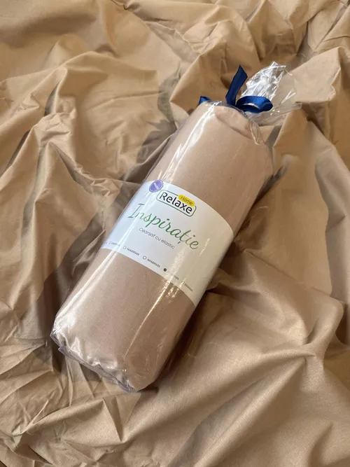 cumpără Textile de casă Relaxe Home Простынь Inspiratie 120x200 см Almond în Chișinău 