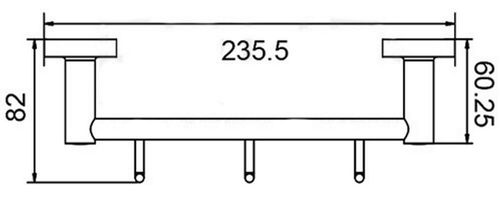 купить Вешалка для ванной Frud Cuier haine simplu R15115-3 в Кишинёве 