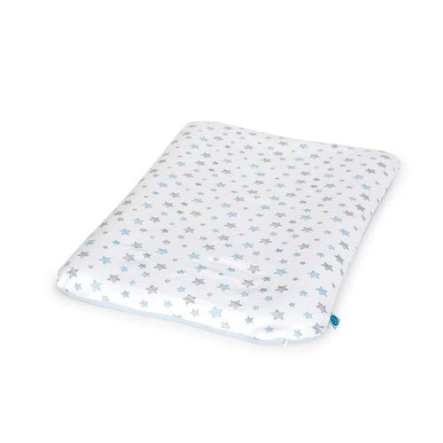 купить Аксессуар для пеленания Ceba Baby W-847-626-603 Huse pentru saltea de infasat moale Gray Stars/Blue Stars, 70x50cm в Кишинёве 