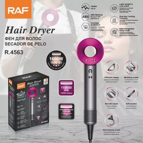 купить Фен Raf R.4563, 5in1, 1600W в Кишинёве 