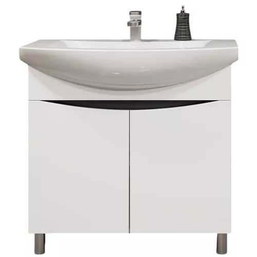 купить Шкаф под умывальник Bayro Elara Duo под умыв. Zenon 860 белый мат в Кишинёве 