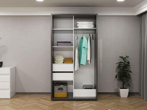 купить Шкаф Bayro Parma 1200x2250x600 антрацит, купе в Кишинёве 