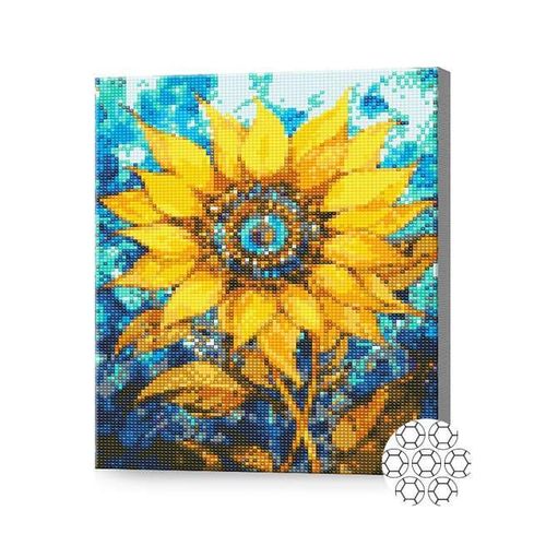 купить Картина по номерам Art Gallery GB86816 Mozaic cu diamante 30x40cm Floarea-soarelui grafica в Кишинёве 